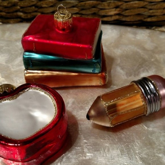 Teacher Ornaments, Bella Lux Glass, NEW - Picture 11 of 12